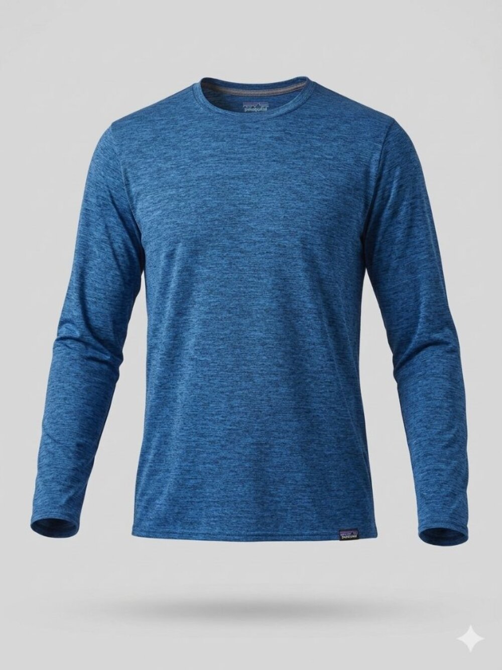 Patagonia Capilene Cool Daily Shirt Mens Large Blue Heather Long Sleeve 45180